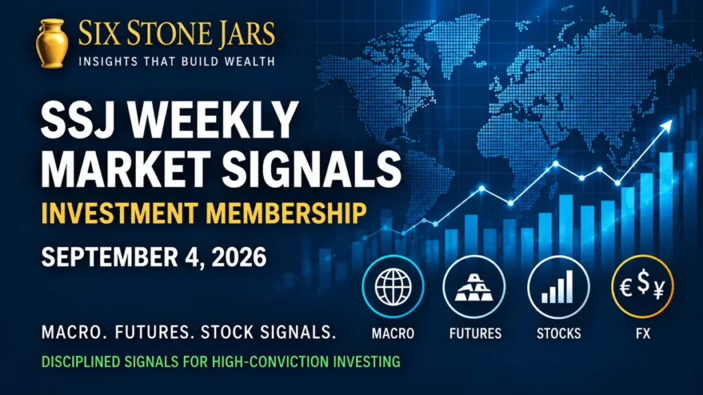 SSJ Weekly Market Signals featured market graphic for week ending September 4, 2026.